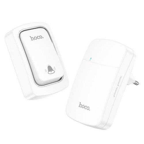 Дверний дзвінок HOCO self-powered wireless doorbell HI26 |20M| white