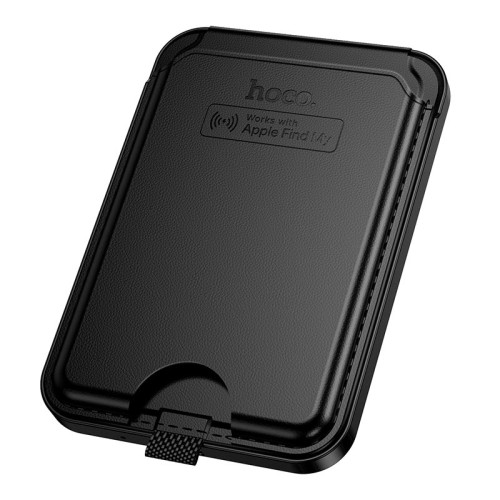 Пошуковий трекер багатофункціональний HOCO Tiger smart anti-lost magnetic card holder (rechargeable) E91I black