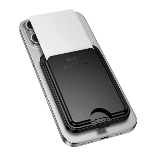 Пошуковий трекер багатофункціональний HOCO Tiger smart anti-lost magnetic card holder (rechargeable) E91I black
