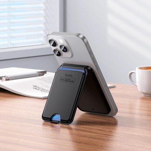 Пошуковий трекер багатофункціональний HOCO Tiger smart anti-lost magnetic card holder (rechargeable) E91I black