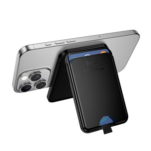 Пошуковий трекер багатофункціональний HOCO Tiger smart anti-lost magnetic card holder (rechargeable) E91I black