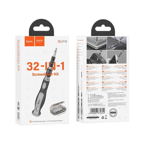 Набір викруток з насадками HOCO 32-in-1 screwdriver set UT10 grey