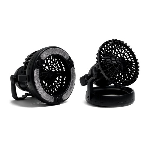 Портативний вентилятор Happy Camper 2in1 ZPD-001 |18 LED, Battery not included| black