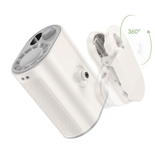 Вентилятор HOCO portable fan HX609 |100 Levels, 9.5h, 70dB| white
