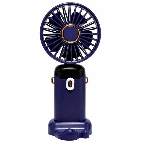 Портативний вентилятор LED digital display fan purple
