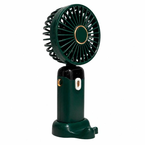 Портативний вентилятор LED digital display fan green