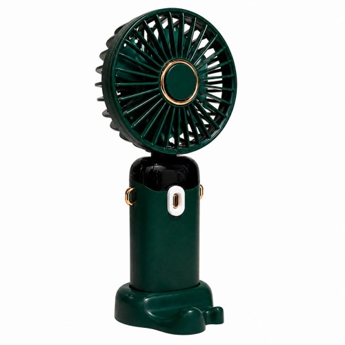 Портативний вентилятор LED digital display fan green
