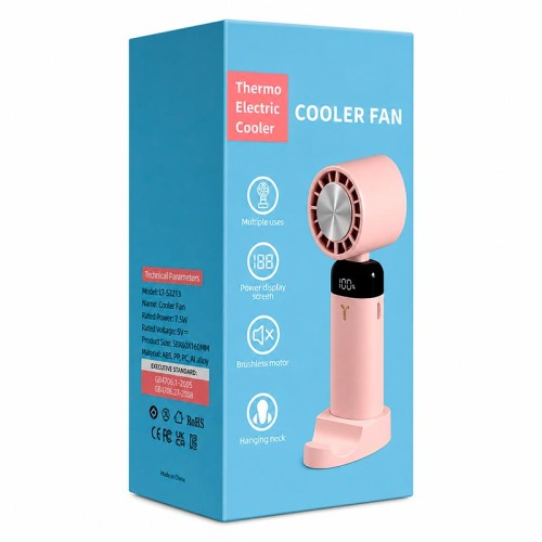 Портативний вентилятор Thermo Electric Cooler Fan dark blue