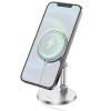 Тримач HOCO Daring magnetic wireless charging desktop stand PH39 (без MagSafe) silver