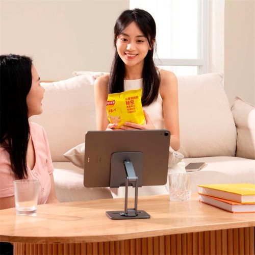 Тримач Baseus Desktop Biaxial Foldable Metal Stand (for Tablets) (B10431801811-00) grey