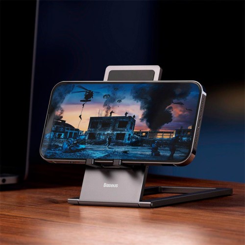Тримач Baseus Foldable Metal Desktop Holder |6.7-12.9"| (LUKP000013) grey