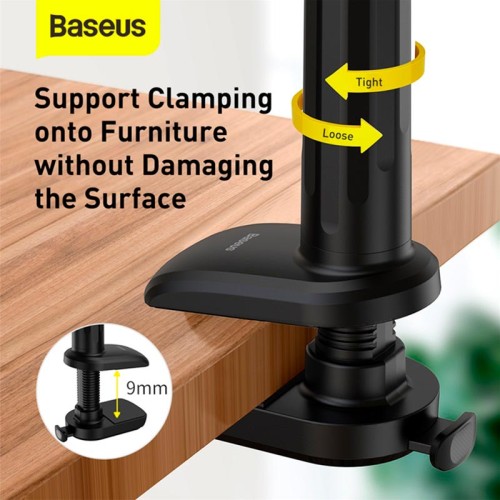 Тримач Baseus Otaku life rotary adjustment lazy holder Pro (Applicable for phone/ ipad) black
