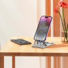Тримач HOCO Freedom metal folding desktop stand HD5 |4.5-7"| silver