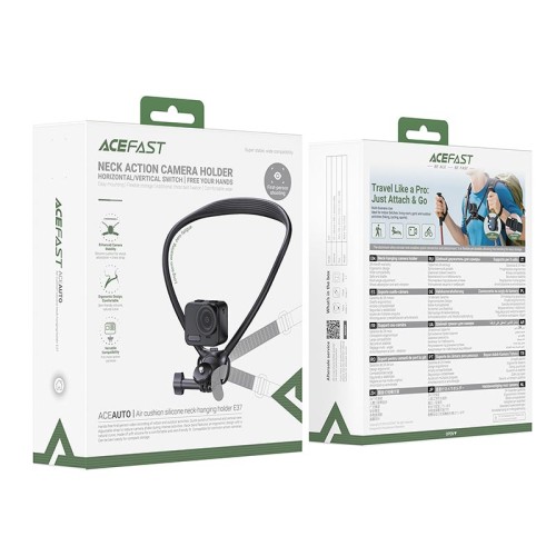 Тримач ACEFAST Air cushion silicone neck-hanging holder E37 black