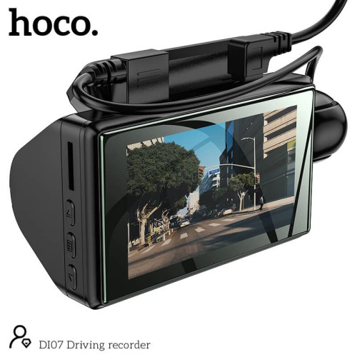 Відеорегістратор HOCO Dual Cameras Driving Recorder Di07 |HD, 2 Camera| black