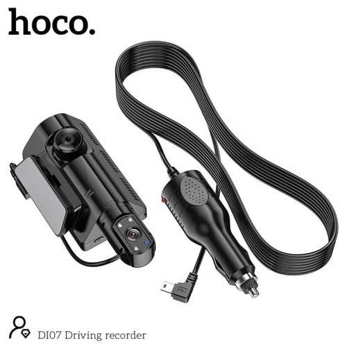 Відеорегістратор HOCO Dual Cameras Driving Recorder Di07 |HD, 2 Camera| black