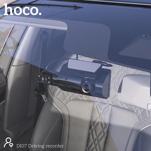 Відеорегістратор HOCO Dual Cameras Driving Recorder Di07 |HD, 2 Camera| black