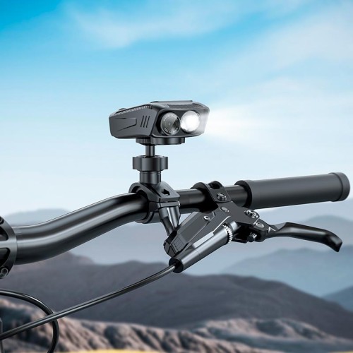 Экшн камера для велосипеда HOCO DV104 4K Anti-shake Riding recorder |2160p/60fps, 2" HD Display, 1000lmn Light, Wi-Fi, 5h| black