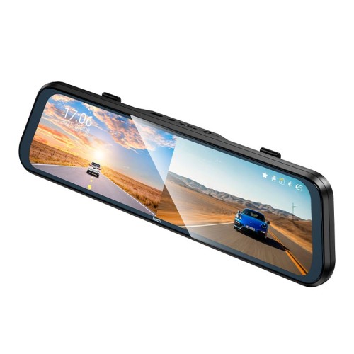 Відеореєстратор HOCO streaming media driving recorder (dual-channel with rear camera) DV16 |1080p/30fps, 9,66"| black