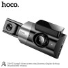 Відеореєстратор HOCO Triumph three-screen simultaneous display driving recorder DI64 (wifi version) |720p/480p+480p rear, 3"| black