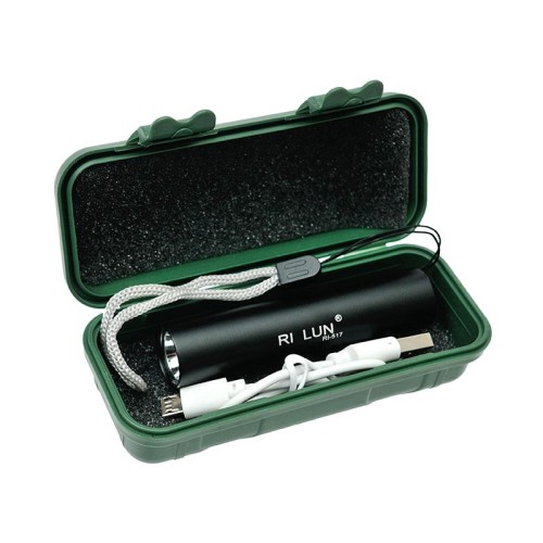 Ліхтарик LED RL-517 |Micro USB| black