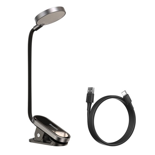 Універсальна лампа з кліпсю Baseus Comfort Reading Mini Clip Lamp |24Hours, 4000K| (DGRAD-0G) grey