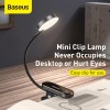 Універсальна лампа з кліпсю Baseus Comfort Reading Mini Clip Lamp |24Hours, 4000K| (DGRAD-0G) grey