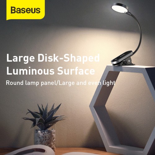 Універсальна лампа з кліпсю Baseus Comfort Reading Mini Clip Lamp |24Hours, 4000K| (DGRAD-0G) grey