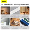 Лампа BASEUS Smart Eye Series Rechargeable Folding Reading Desk Lamp (Smart Light) |3000-6000K| (DGZG-02) white