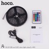 Стрічка на світлодіодах RGB HOCO USB cool LED color light strip DL30 |4M, 20RGB Mode, Remote| black
