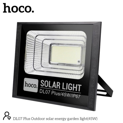 Лампа вулична HOCO Outdoor solar energy garden light (45W, IP67) DL07 Plus black