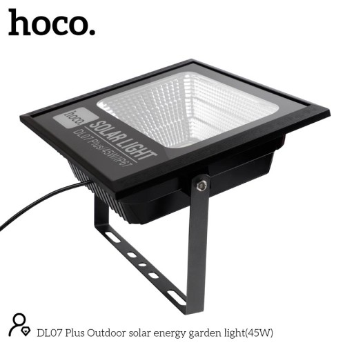 Лампа вулична HOCO Outdoor solar energy garden light (45W, IP67) DL07 Plus black