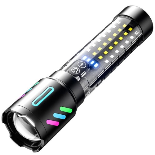 Ліхтар ручний багатофункціональний White Laser Lamp 5 режимів black