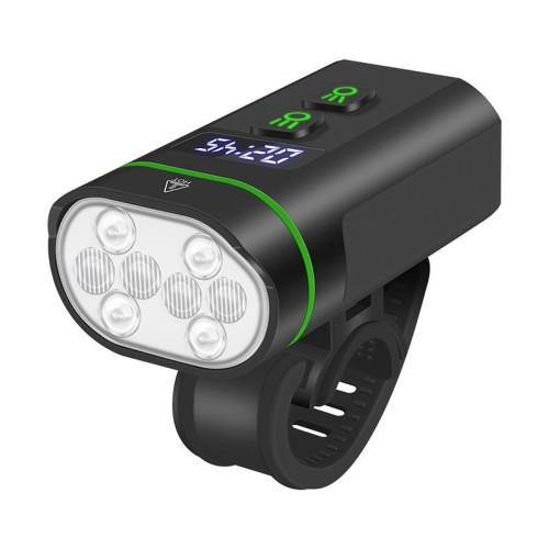Велоліхтар передній з функцією повер банка 8 режимів 8*LED 2500LM 160° Floodlight L14 |5000mAh| black