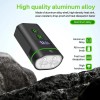 Велоліхтар передній з функцією повер банка 8 режимів 8*LED 2500LM 160° Floodlight L14 |5000mAh| black