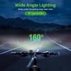 Велоліхтар передній з функцією повер банка 8 режимів 8*LED 2500LM 160° Floodlight L14 |5000mAh| black