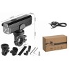 Велоліхтар передній 6 режимів Spotlight+Floodlight XA327 black