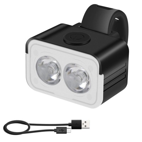 Набір велоліхтарів передній+задній 5 режимів 800lmn L12 |Type-C, ipx6| black