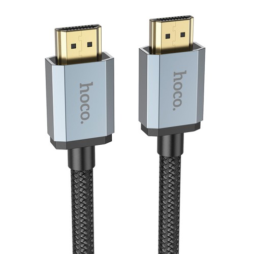Кабель HOCO HDTV 2.0 Male to Male 4K HD data cable US03 (L=1M) black