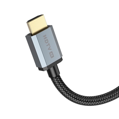 Кабель HOCO HDTV 2.0 Male to Male 4K HD data cable US03 (L=2M) black