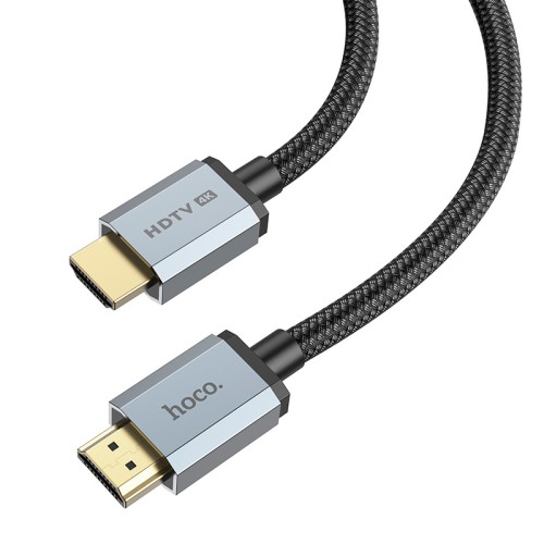 Кабель HOCO HDTV 2.0 Male to Male 4K HD data cable US03 (L=3M) black