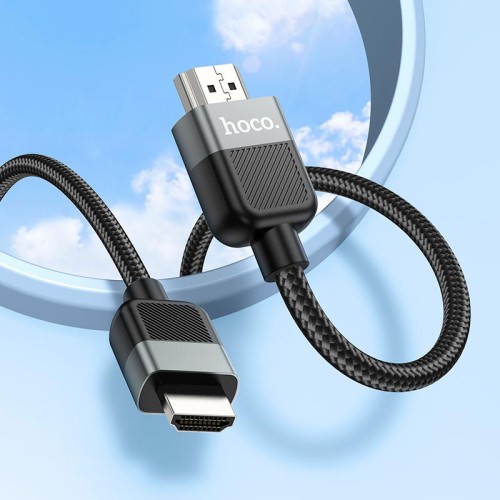 Кабель HOCO Cutting-edge HDTV 2.0 male-to-male 4K HD data cable US09 (L=2M) black