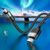Кабель HOCO Cutting-edge HDTV 2.0 male-to-male 4K HD data cable US09 (L=3M) black