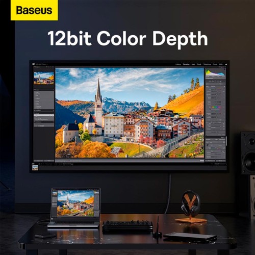 Кабель Baseus High Definition Series DP 8K to DP 8K Adapter Cable |1.5m, 240Hz| black