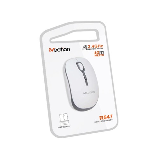 Миша MeeTion Wireless Mouse 2.4G MT-R547 white-green