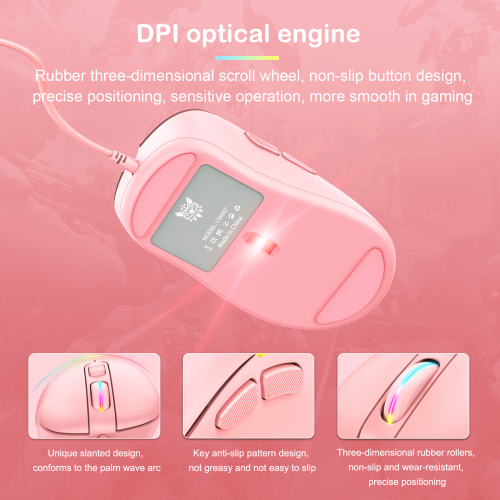 Миша ONIKUMA Gaming CW907 RGB pink