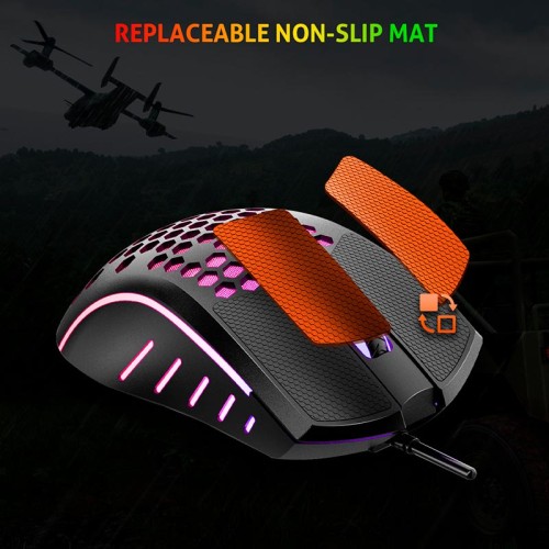 Миша MEETION RGB Backlight Gaming Mouse RGB GM015 |800-6400dpi| black