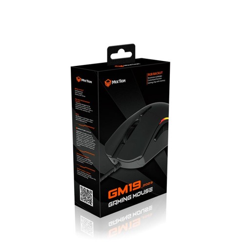Миша MEETION RGB Backlit Gaming Mouse RGB GM19_2023 |12000dpi| black