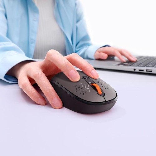 Миша Baseus F01B Tri-Mode Wireless Mouse |2.4G/BT5.0+BT3.0, 800-1200-1600dpi| grey
