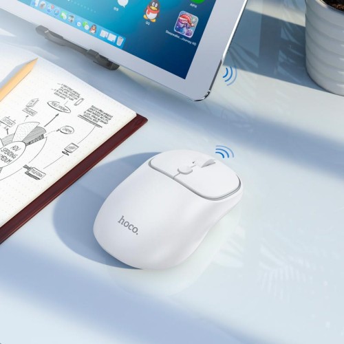 Миша HOCO Royal dual-mode business wireless mouse GM25 |BT5.2/2.4G, 800/1200/1600 DPI| black